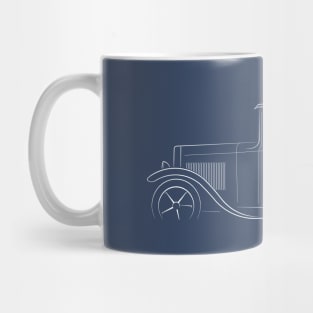 1930 Ford Model A - profile stencil, white Mug